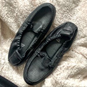 COPY - *NEVER WORN* black leather loafer slip on shoes